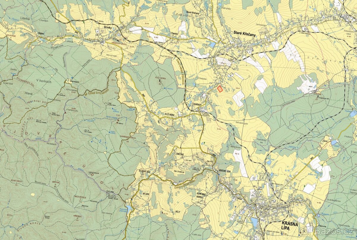 Louka, prodej, Staré Křečany, Děčín - 2