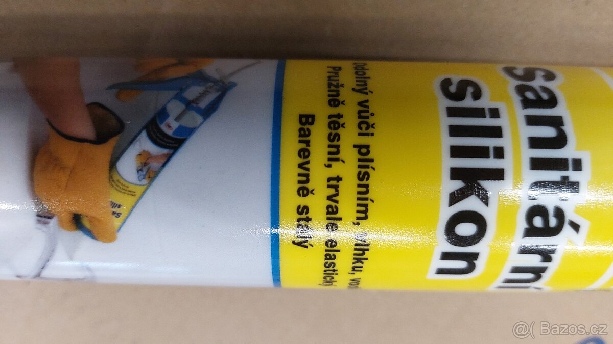 Prodám jednosložkový sanitární silikon bílý - 2