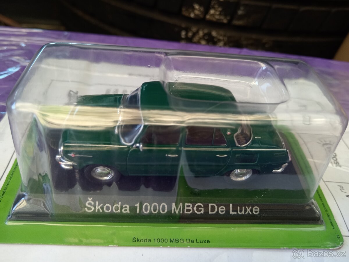 Model Škoda 1000 MBG De Luxe 1:43 - 2