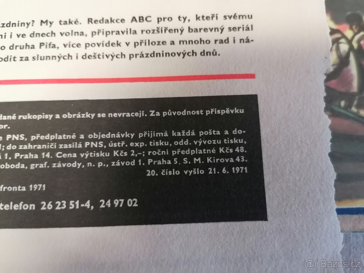 časopis ABC rok 1971 - 2