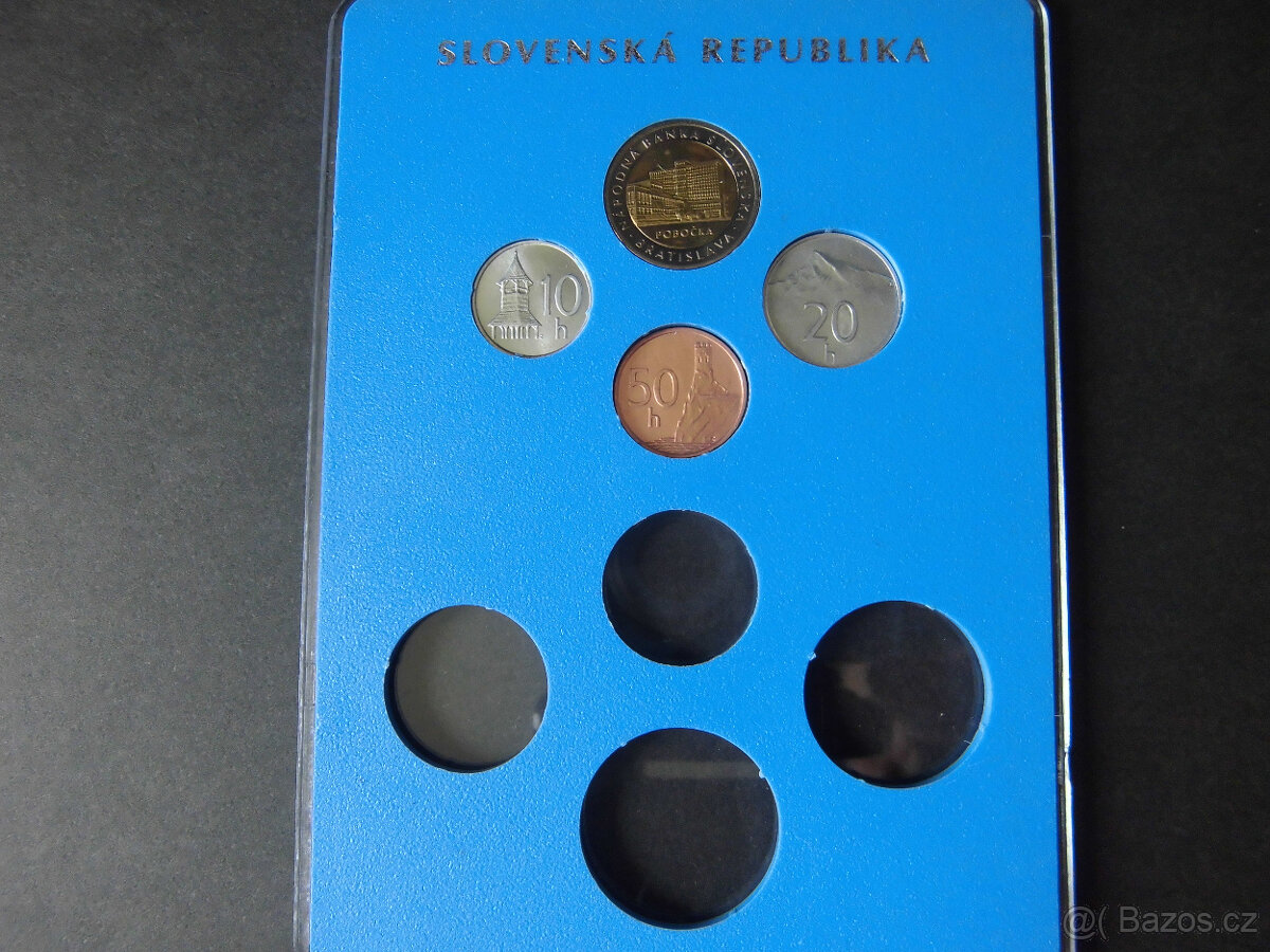 Nekompletní sada Slovenských mincí 2000 - 2