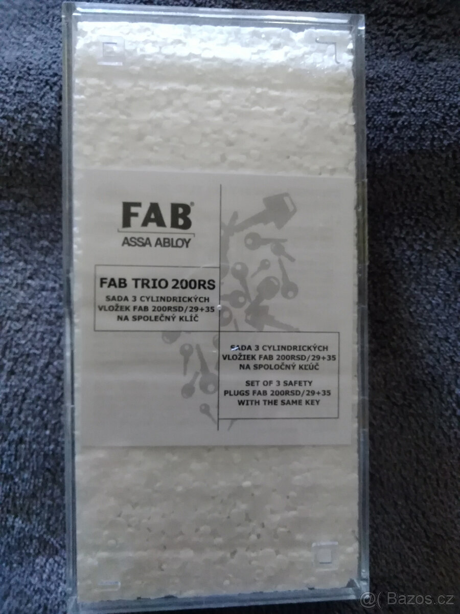 Sjednocené cylindrické vložky FAB TRIO 200RSD 29+35 - SLEVA - 2
