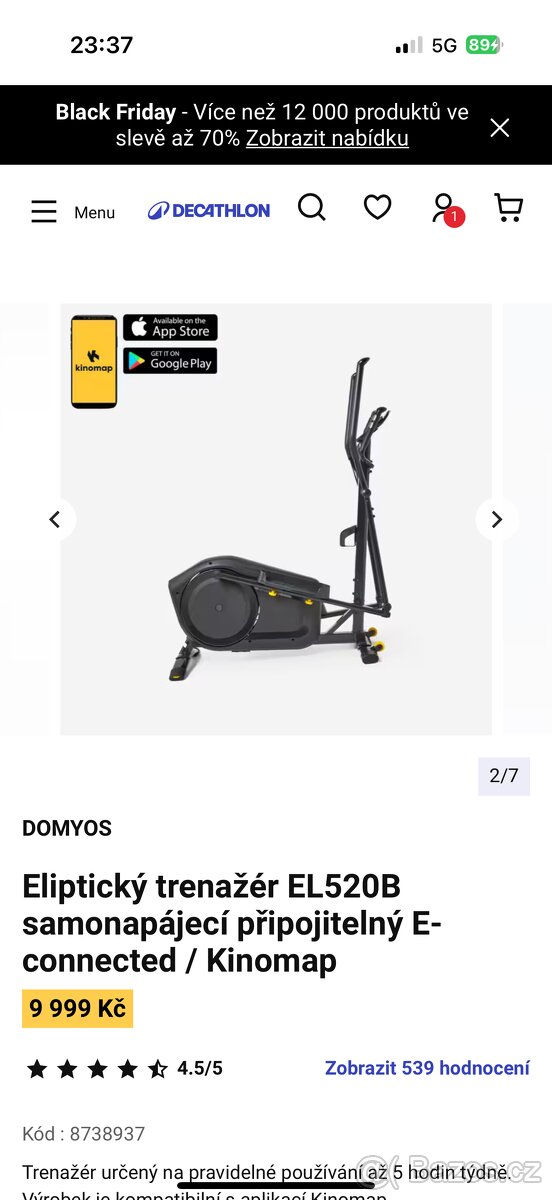 Domyos, Eliptický trenažer - 2