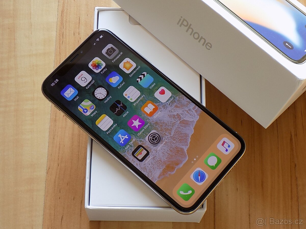 Apple iPhone X 64GB Silver, ZÁRUKA, SUPER stav - 2