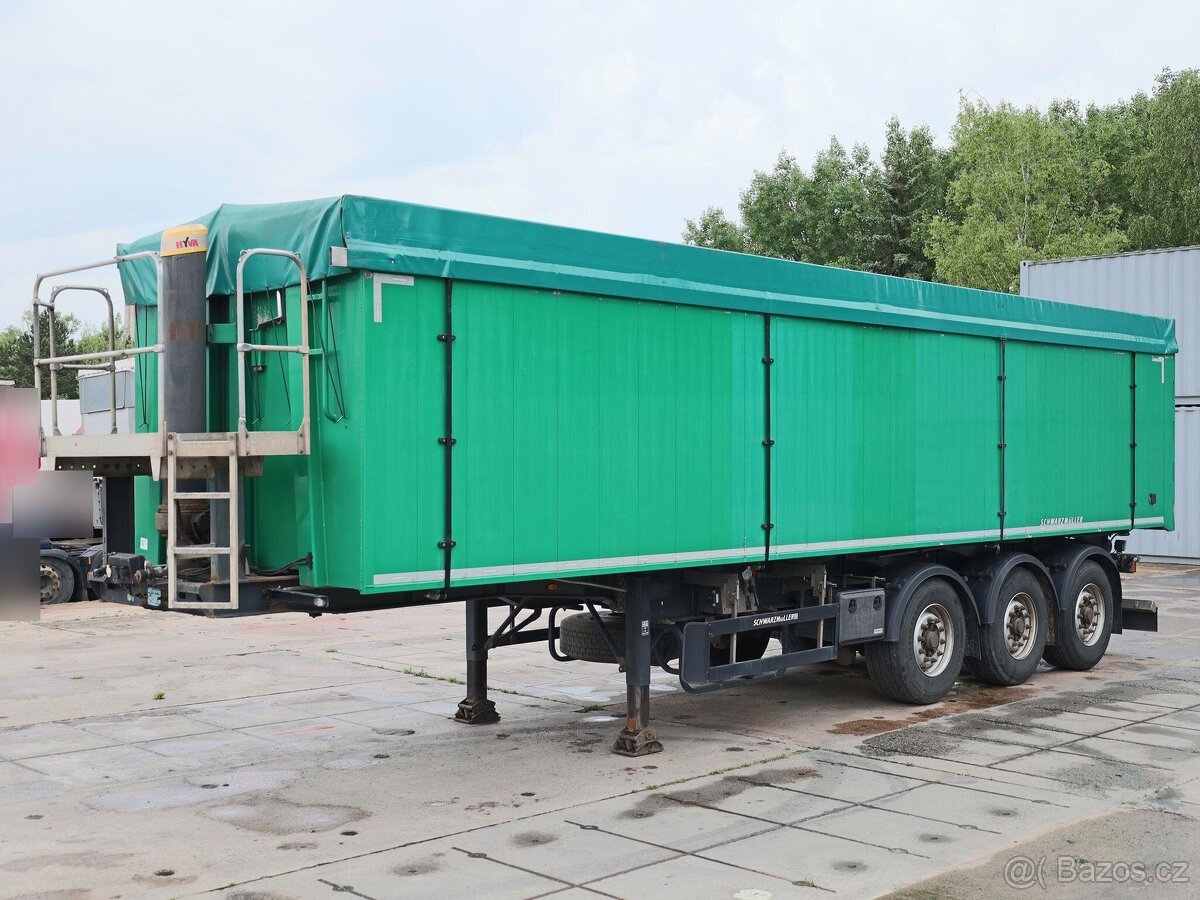 Schwarzmüller KIS 3/E, HLINÍKOVÝ, 50 CBM, 39 TUN, NÁPRAVY BP - 2