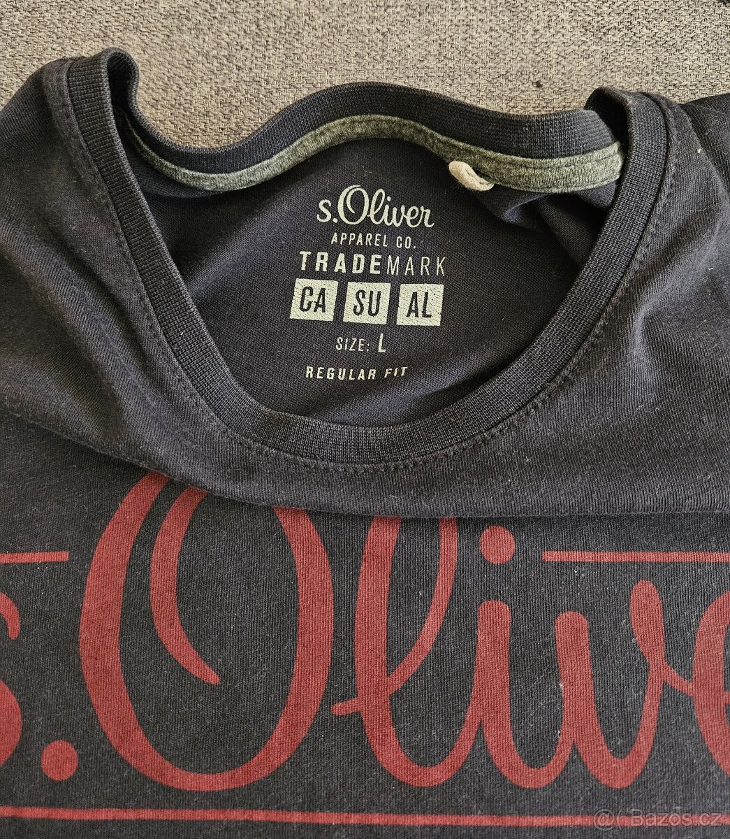 Pánské triko S'Oliver - vel. L - 2