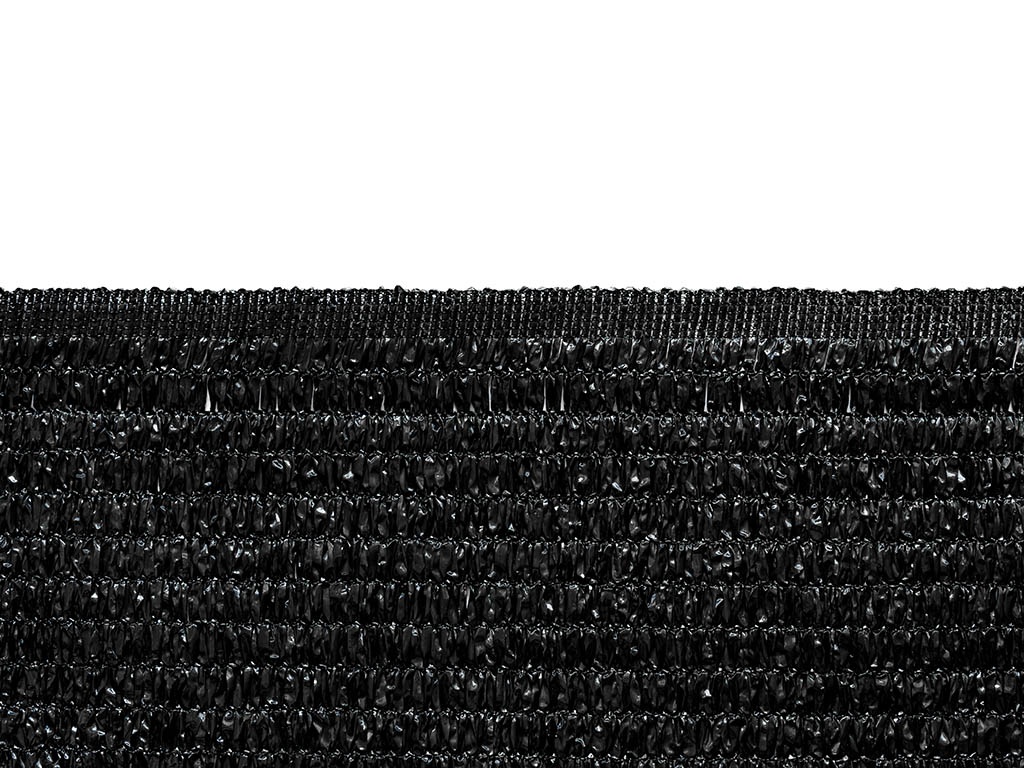 Stínící síť - tkanina na plot černá Kataro - 2