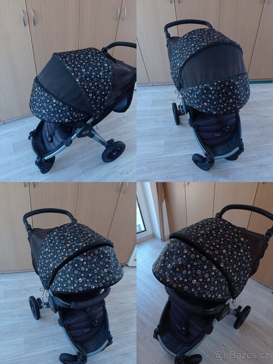 Sluneční clona s výztuhou - prodloužení stříšky - 2