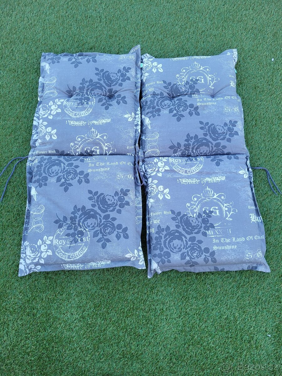 Polstry na nízké zahradní židle - 2