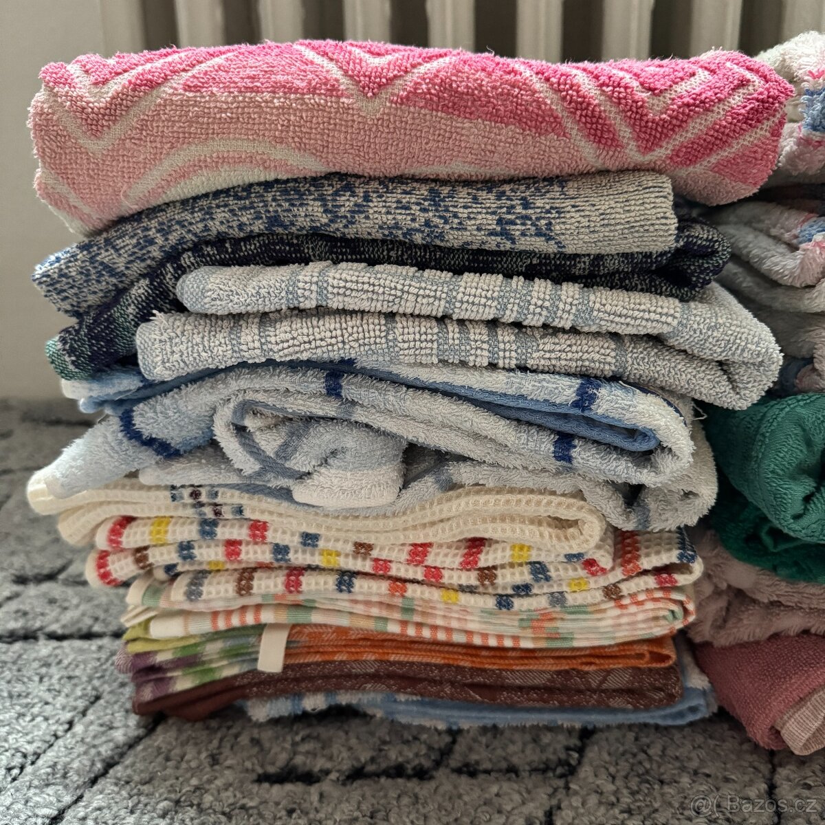 RETRO froté ručníky a osušky - 23 kusů - 2