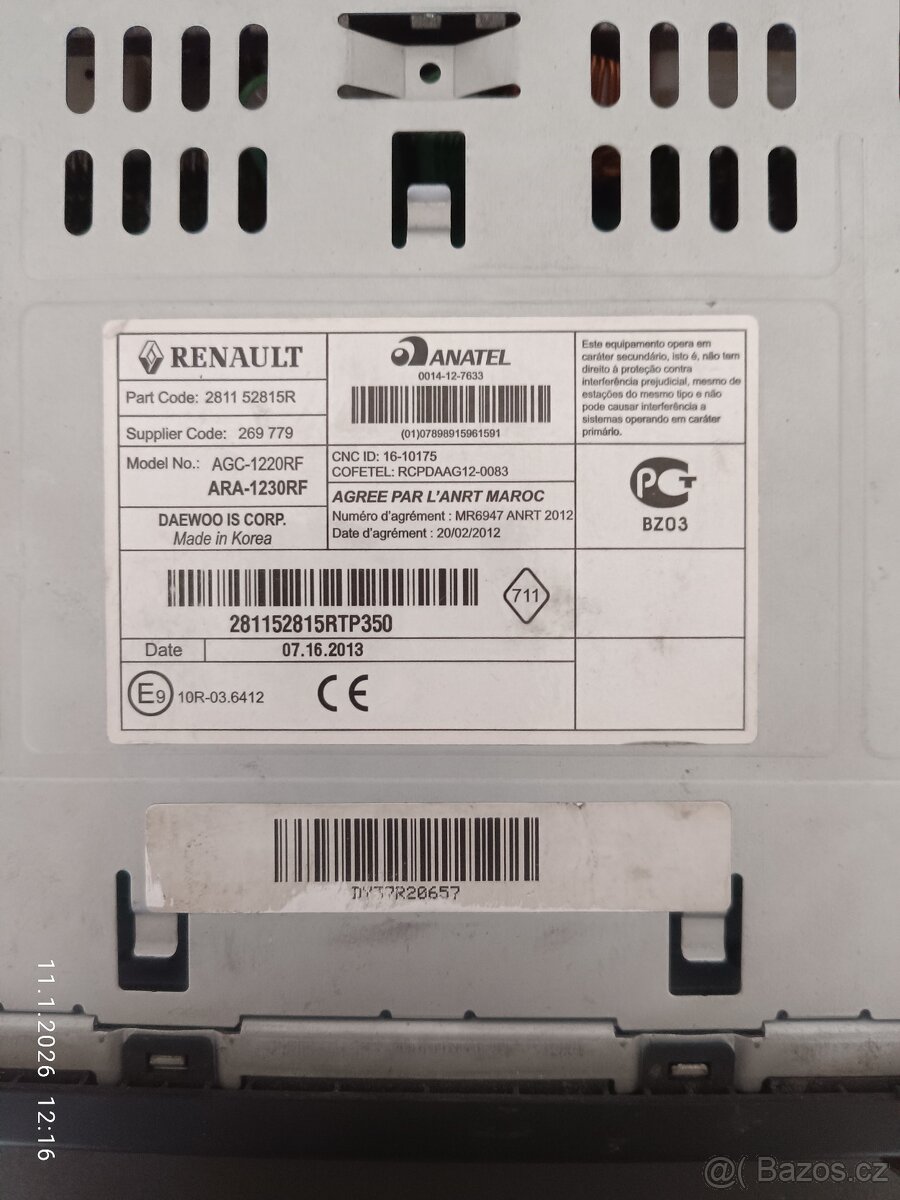 Originál autorádio Renault Bluetooth - 2