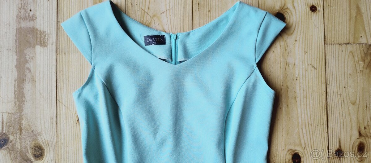 Tyrkysové šaty vel.38 - 2