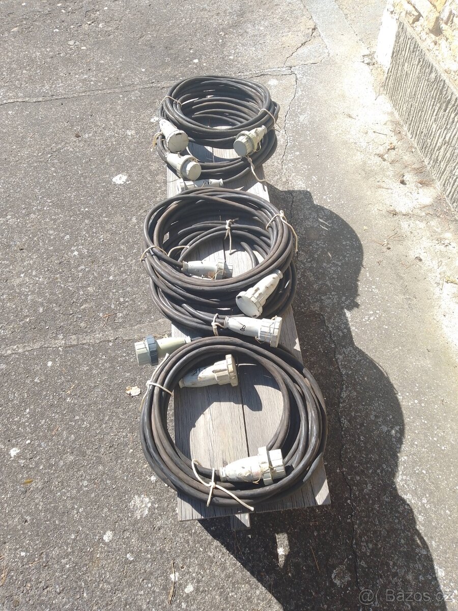 Prodlužovací kabely 380V/16A - 4 kolík - 2