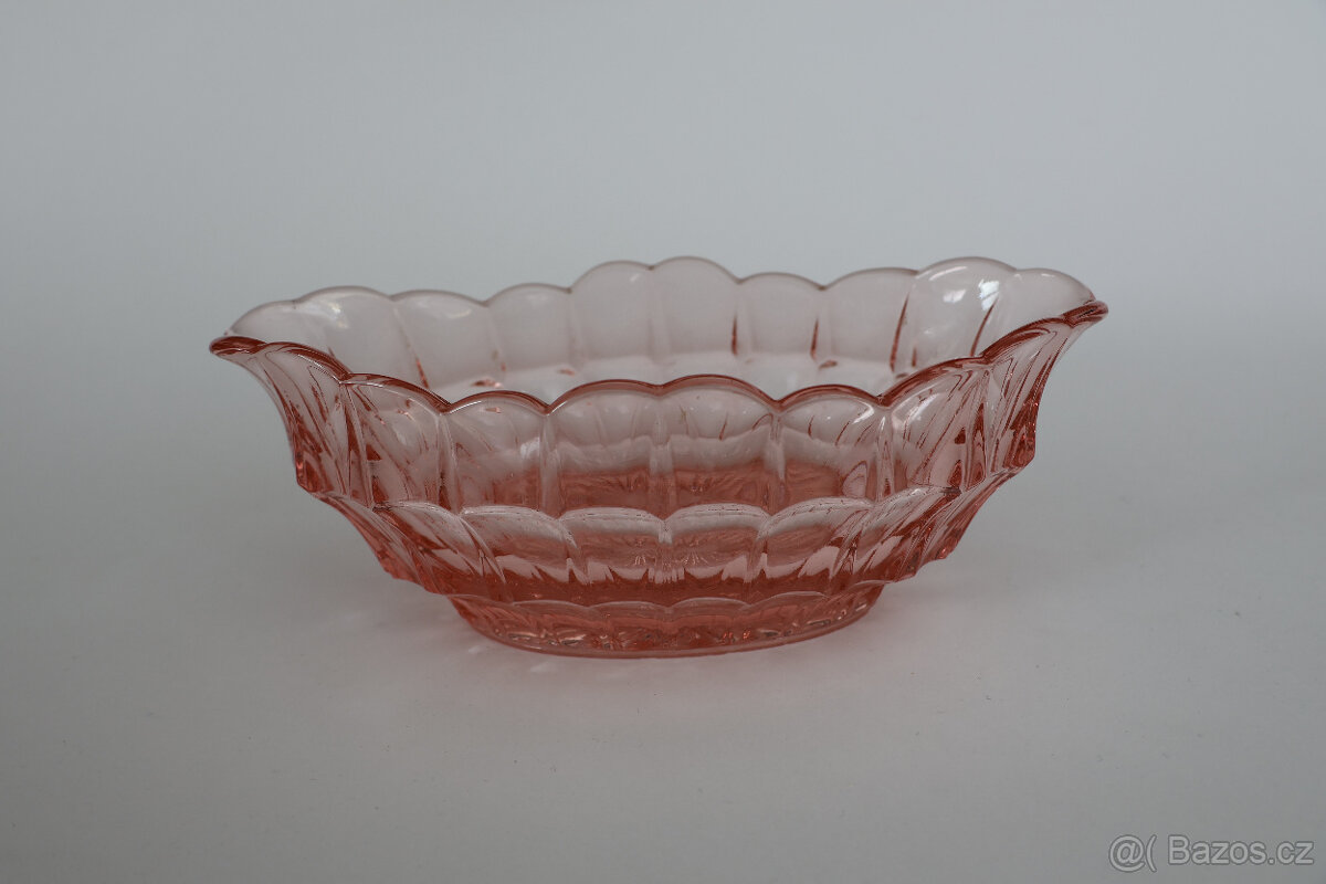 starožitná žardiniéra mísa sklo art deco - 2