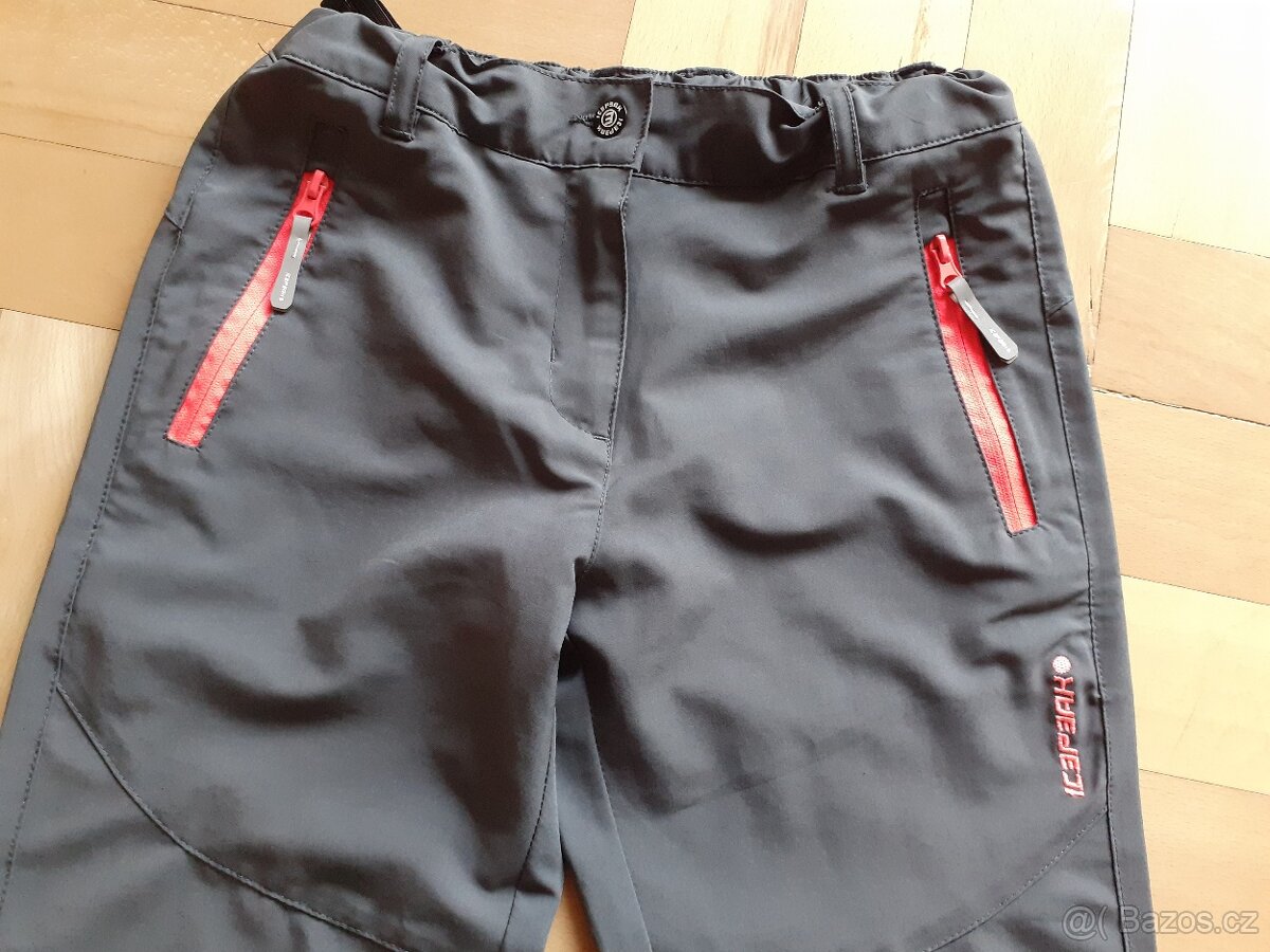 Letní turistické kalhoty Icepeak, vel. 140, 9-10 let - 2