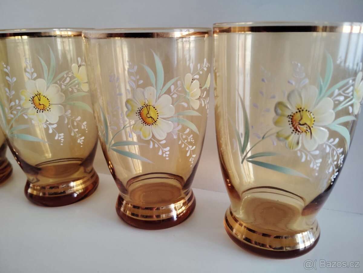 6 ks - skleníčky ,vysoký smalt. - 2