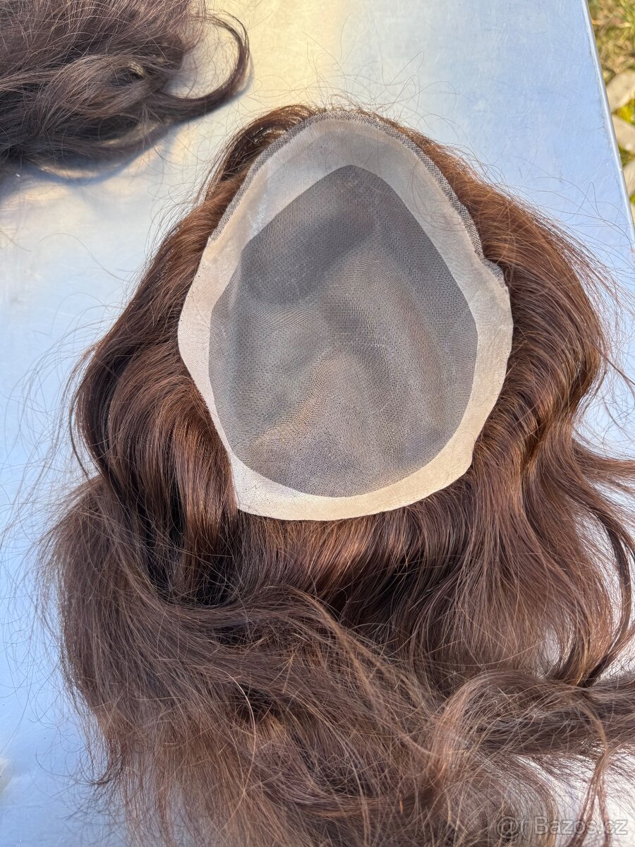 Pánské toupee – 100 % přírodní vlas - 2