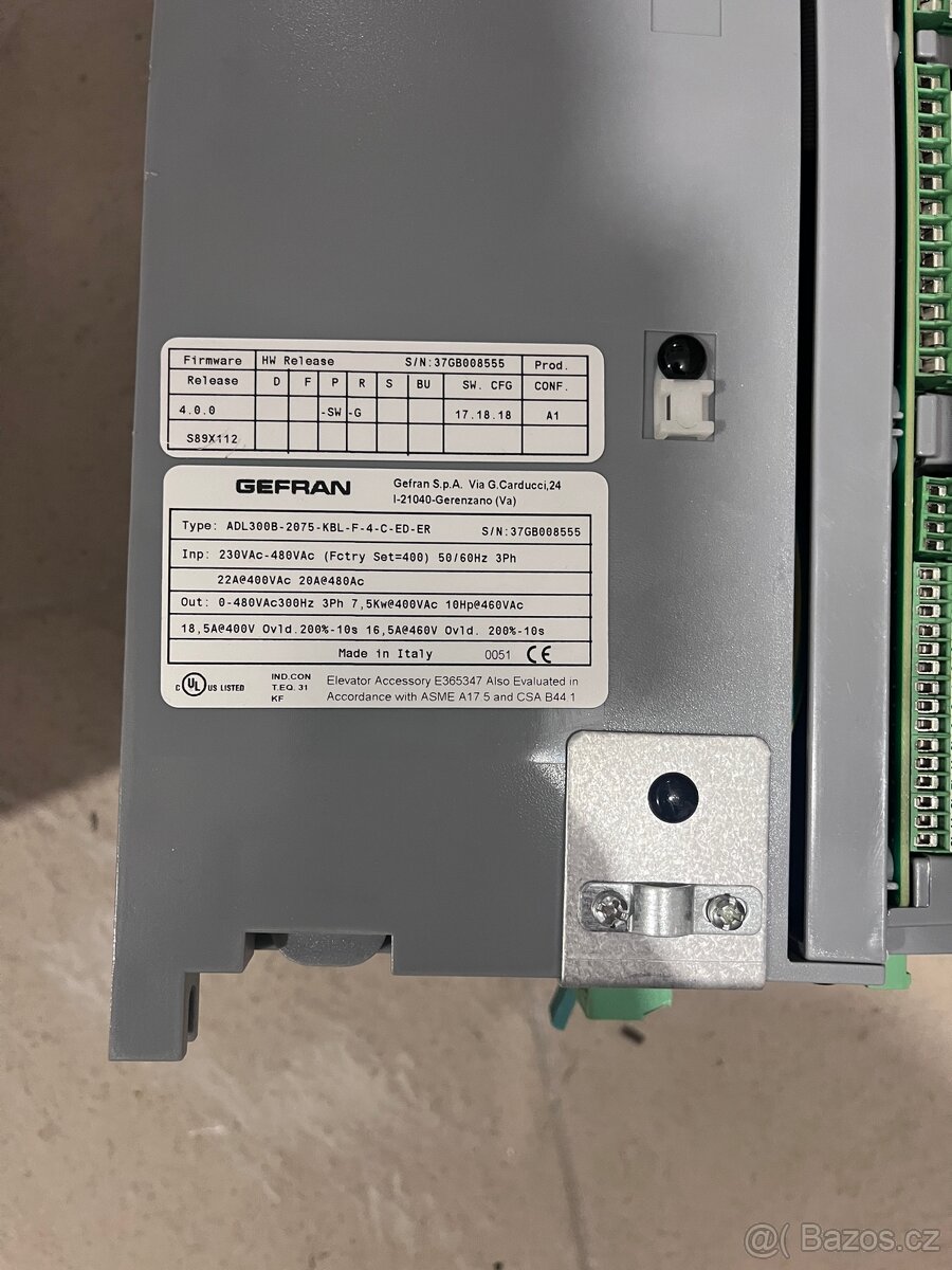 Měniče Gefran 7,5 kw ADL300 a ADL200 - 2