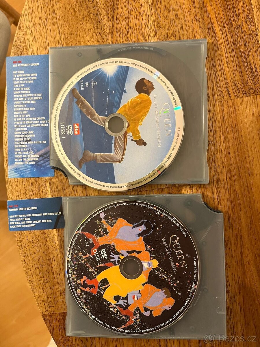 DVD 2 diskú Queen Wembley Unseen - 2