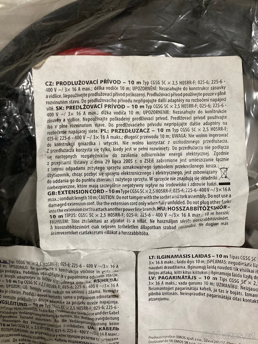 Prodlužovací kabel - 2