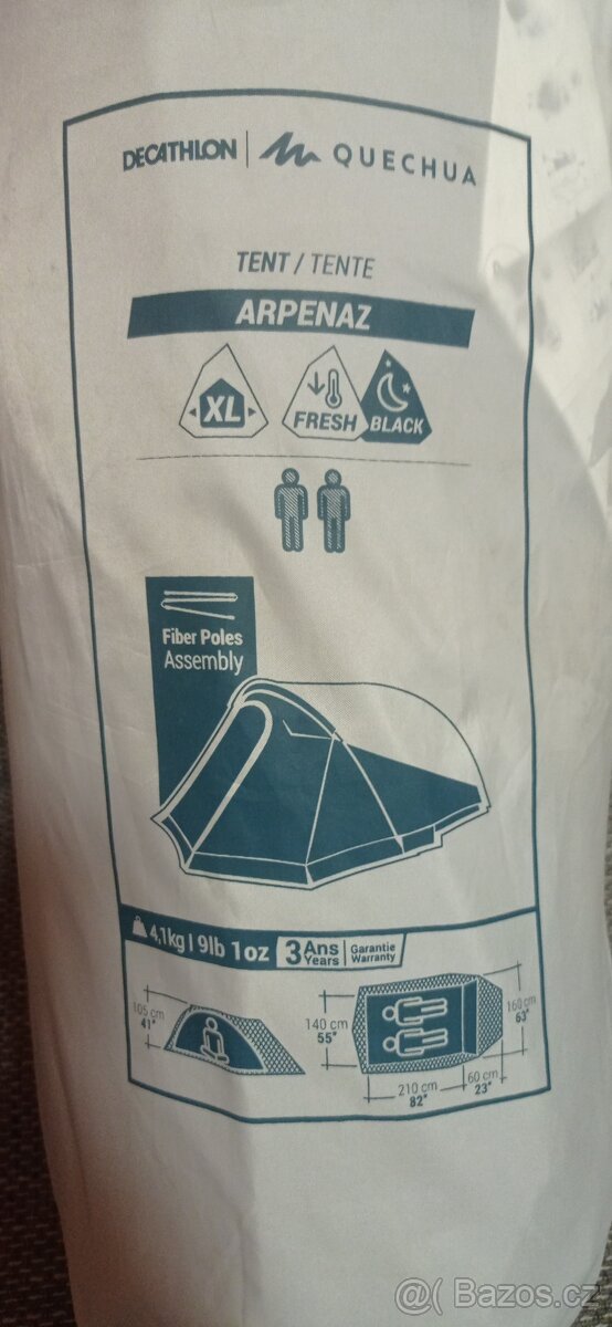 Prutový stan MH 100 XL F&B | 2 osoby - 2