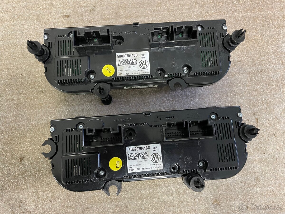 Vw - panel ovládání topení / 5G0907044BG , 5G0907044BD - 2