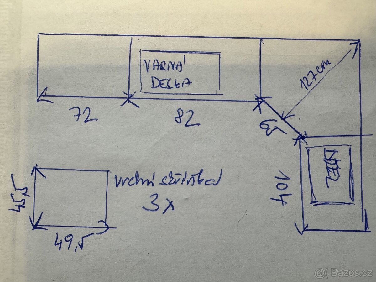 Kuchyň dub masiv, bílá - 2
