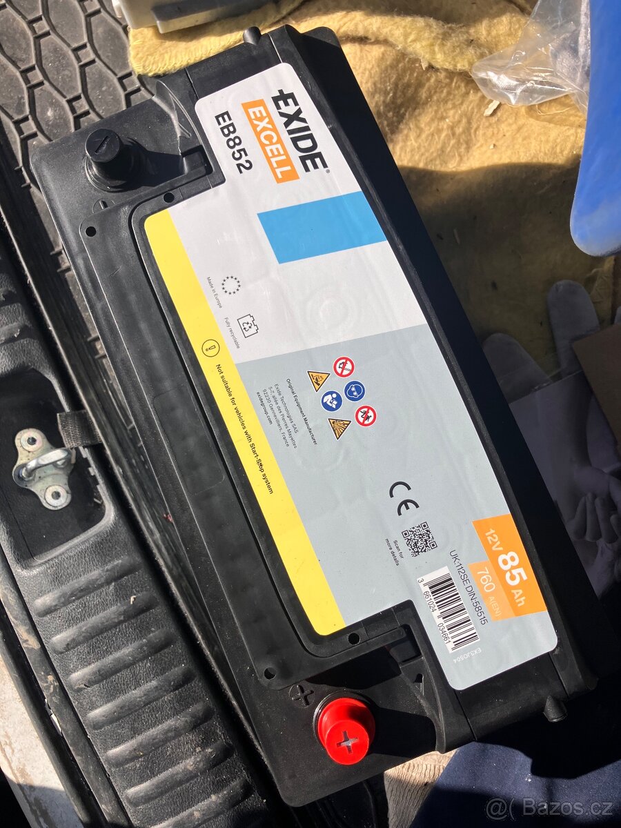 Autobaterie 85Ah 760A novà, záruka - 2