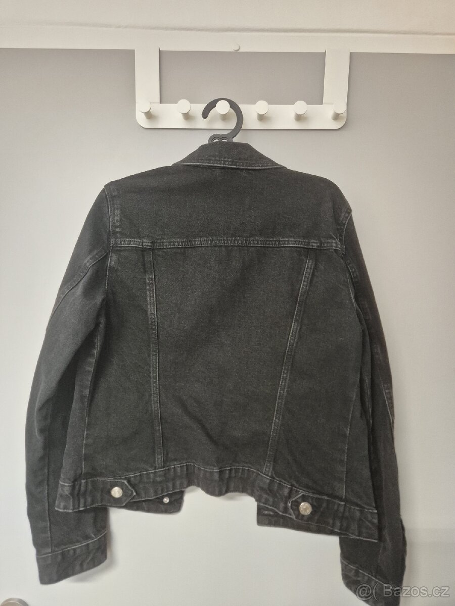 ZARA dámská černá denim bunda - 2