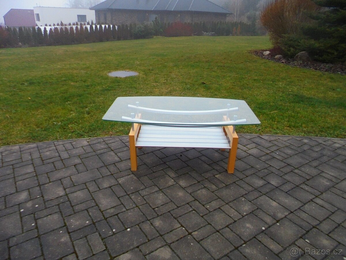 stůl konferenční, skleněná deska - 2