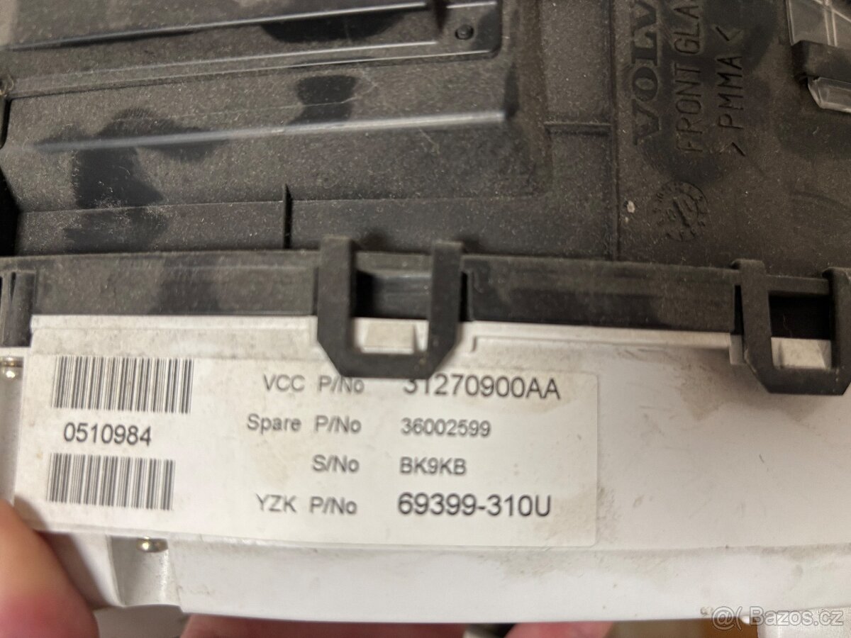 Volvo budíky benzín V70, XC70 P3 2008-2012 - 2