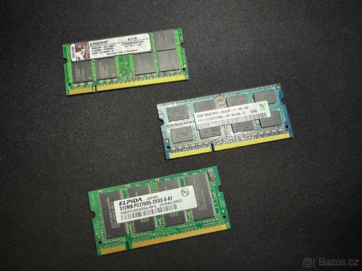 DDR1, DDR2, DDR3, SDRAM, SO-DIMM mix - 2