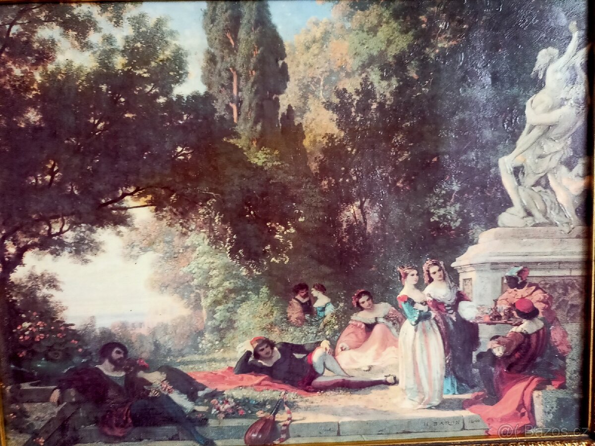 Obraz Antik dřevěný rám - 2