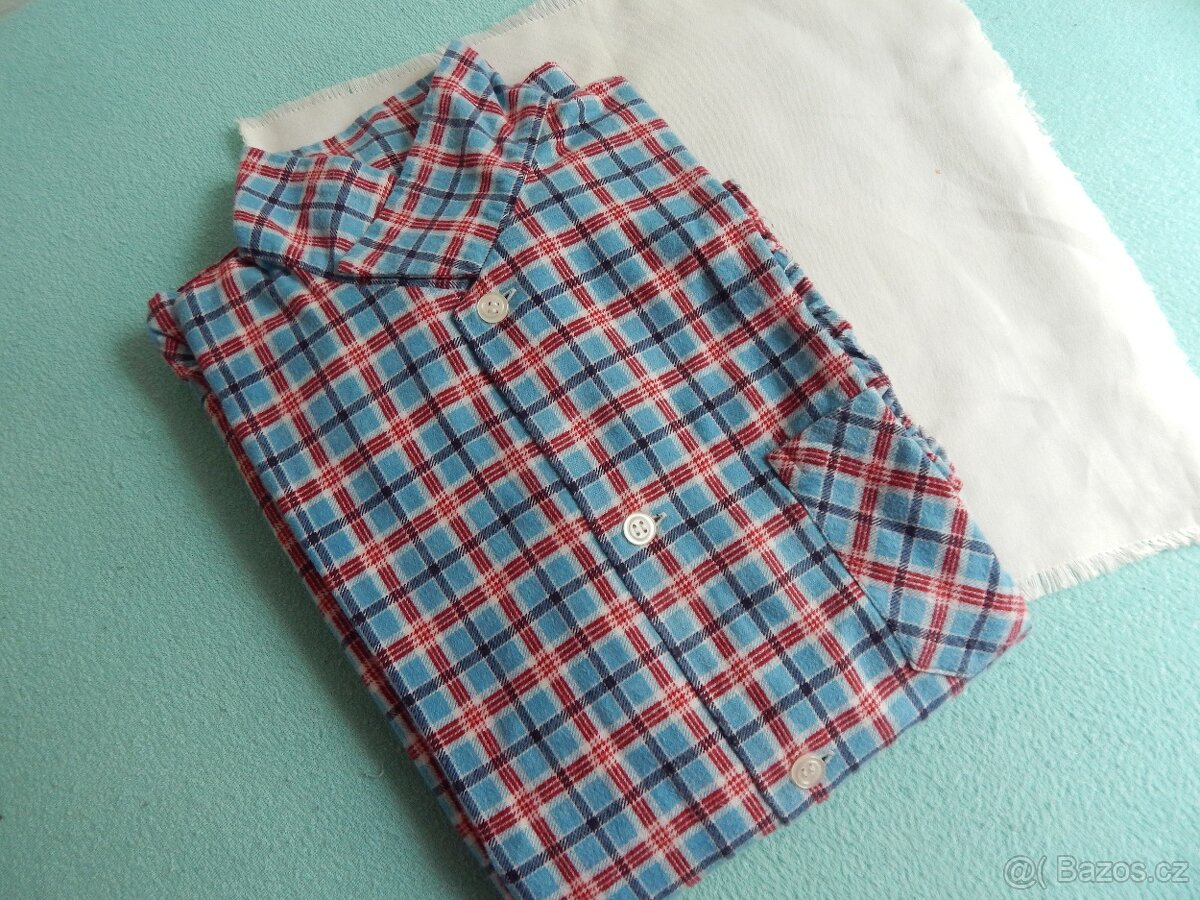 Flanelové pánské pyžamo velikost 50 - NOVÉ - 2