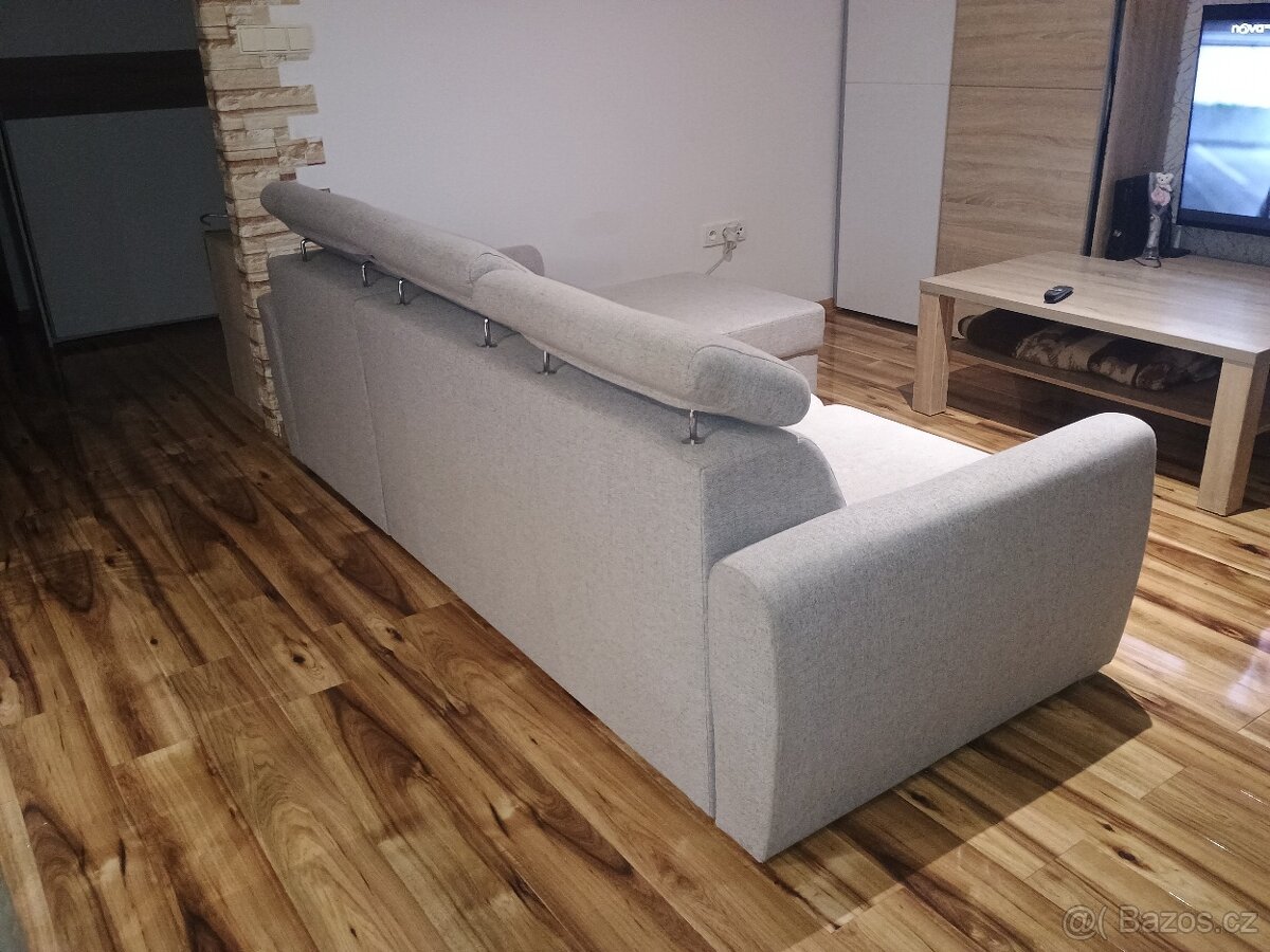 Rohová rozkládací sedací souprava - 2