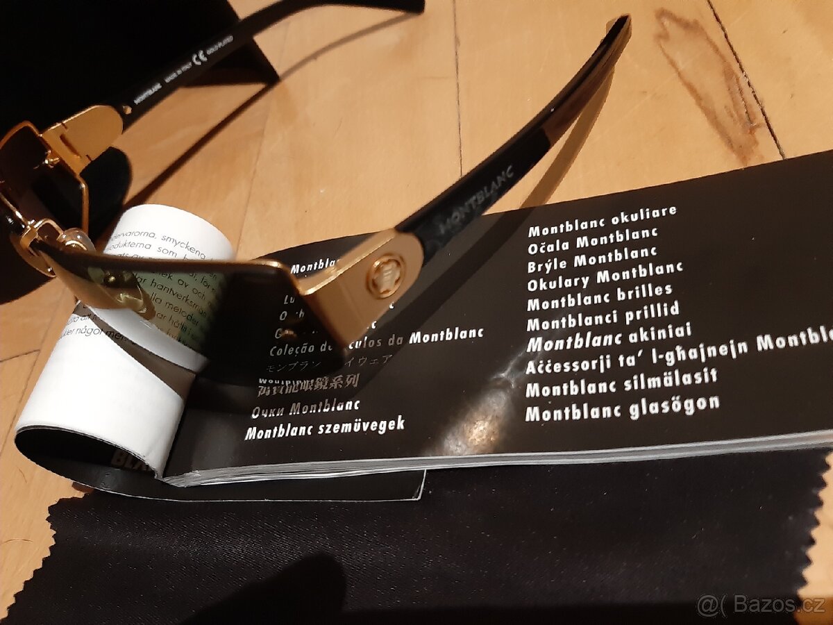 Sluneční brýle Mont Blanc Gold plated - 2