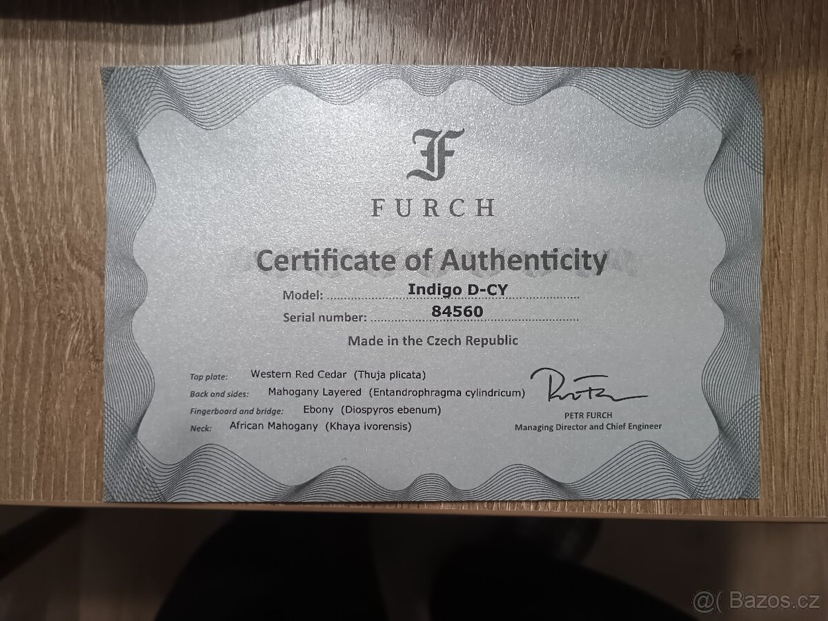 Akustická kytara Furch - 2