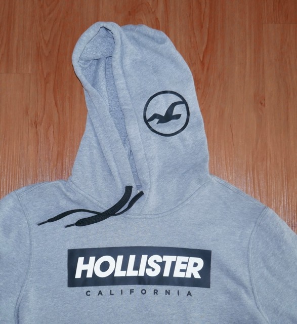 Šedá mikina, vel. L, zn. Hollister - 2