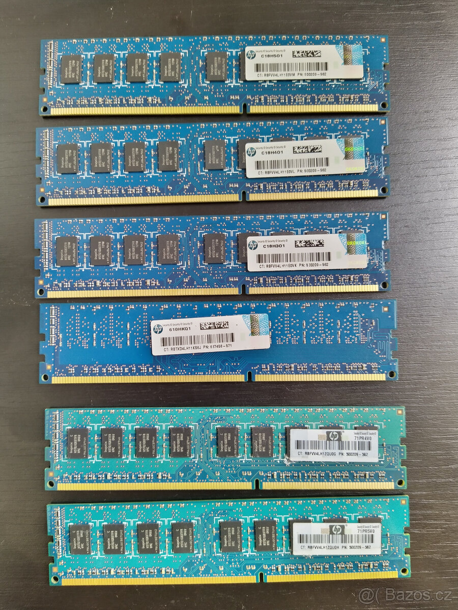 6x Hynix 2GB PC3-10600 DDR3-1333MHz ECC - 2