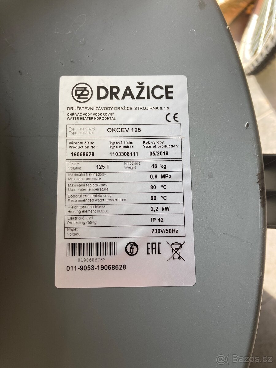 Bojler Dražice okcev 125 - 2