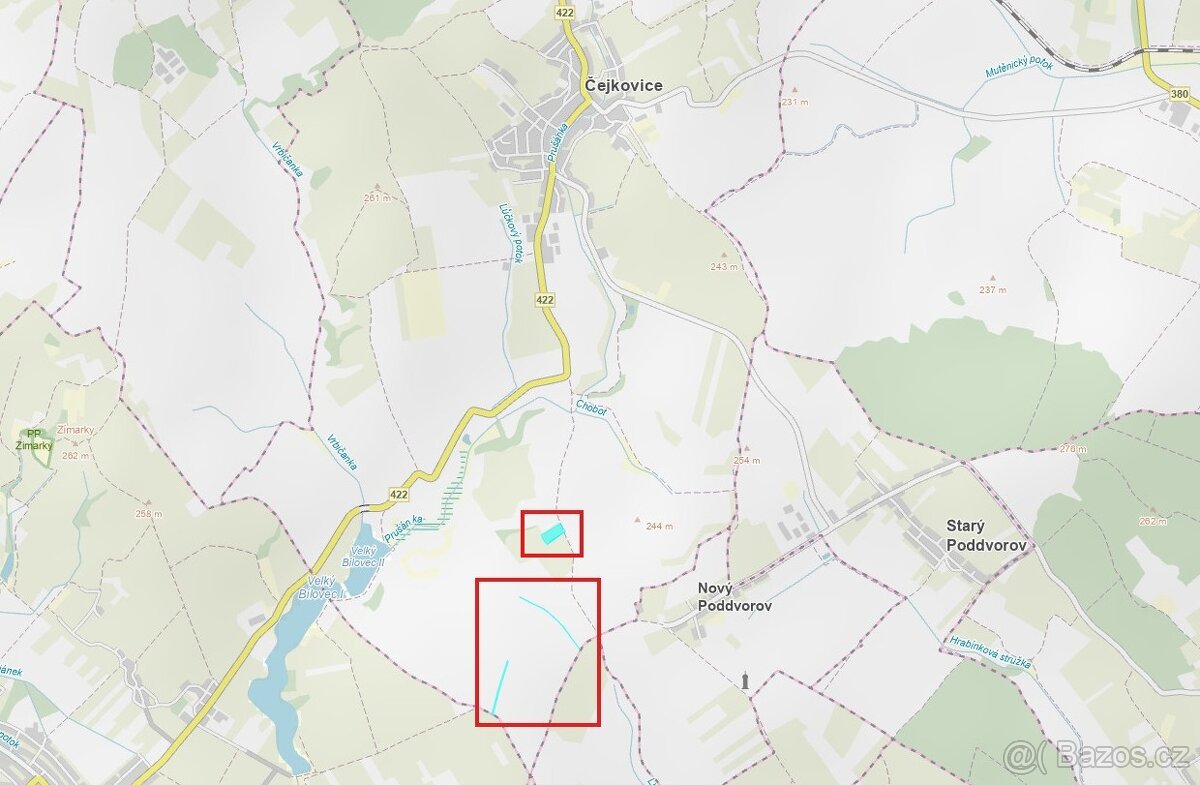 Prodej polí a vinice – 2,5 ha – Čejkovice - 2