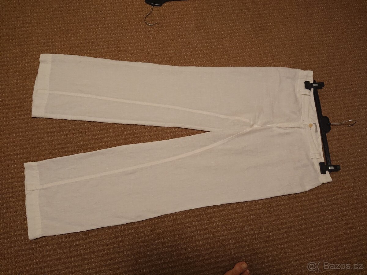 Damske lnene kalhoty v.M/L - 2