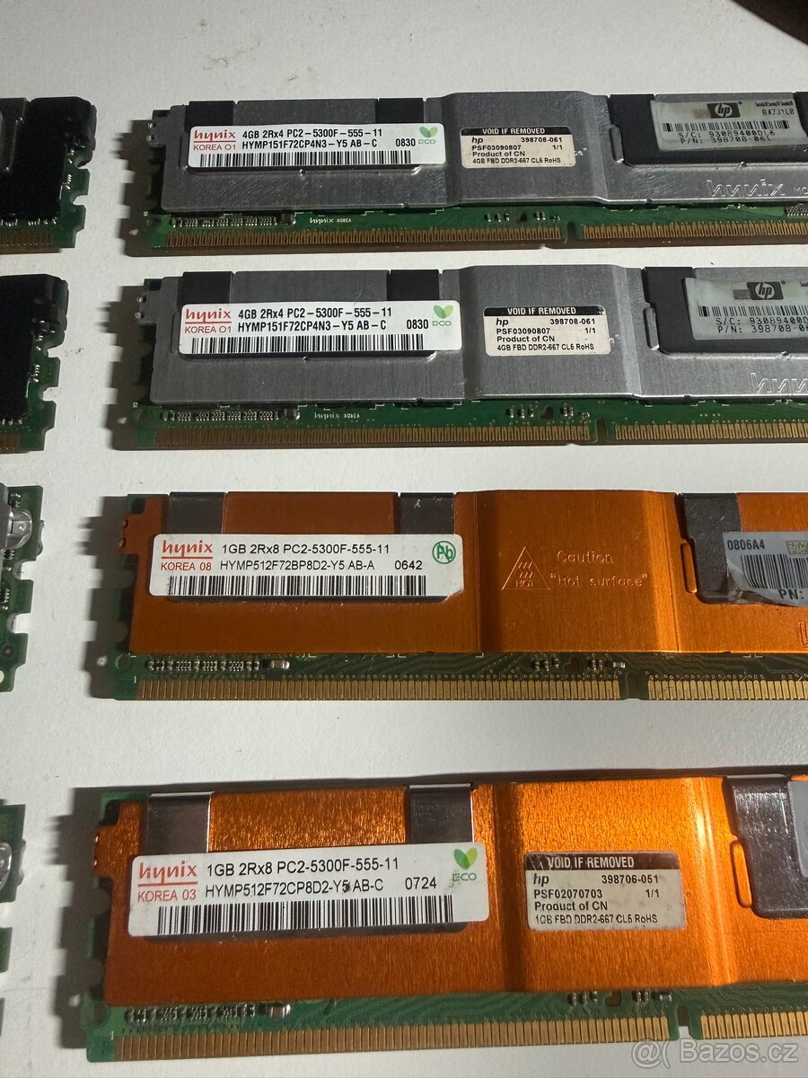 paměti RAM DDR2 FB-DIMM – mix kapacit - 2
