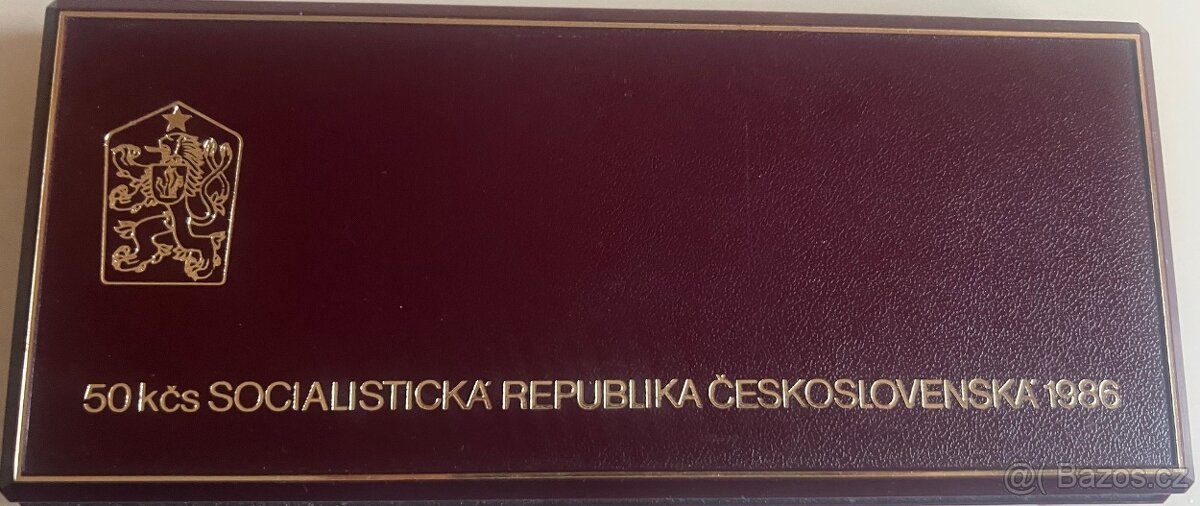 exportní sada pamětních mincí ČNB 1986, proof - 2