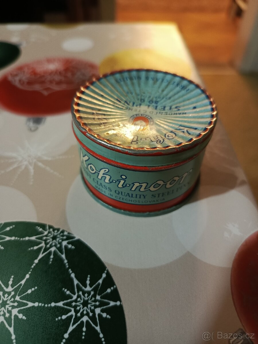 Retro plechová krabička Bravo a Koh-i-noor - 2