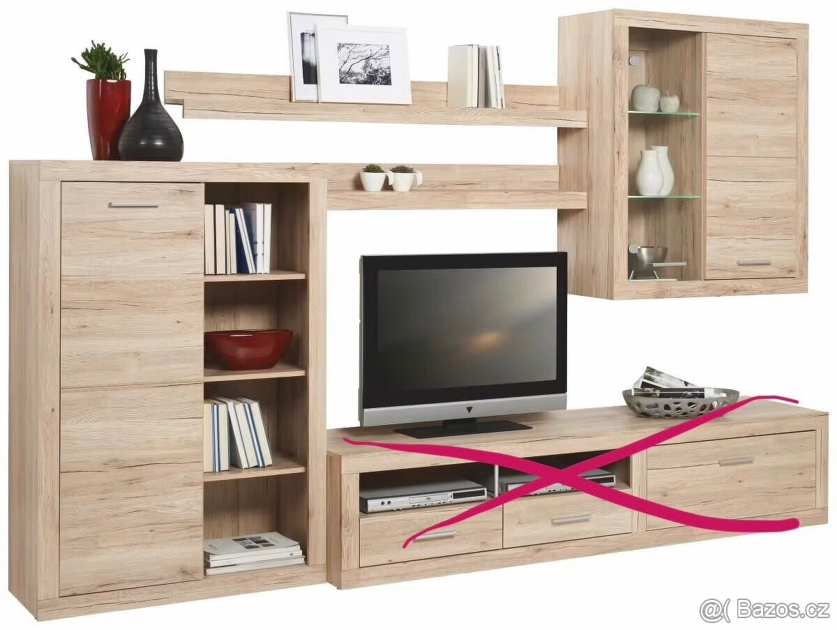 OBÝVACÍ STĚNA, dub San Remo dub San Remosklo - 2