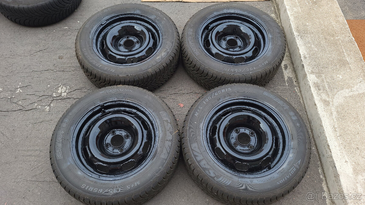 90% zimní kola 15" 4x108 Peugeot 307, Citroen C4 - 2