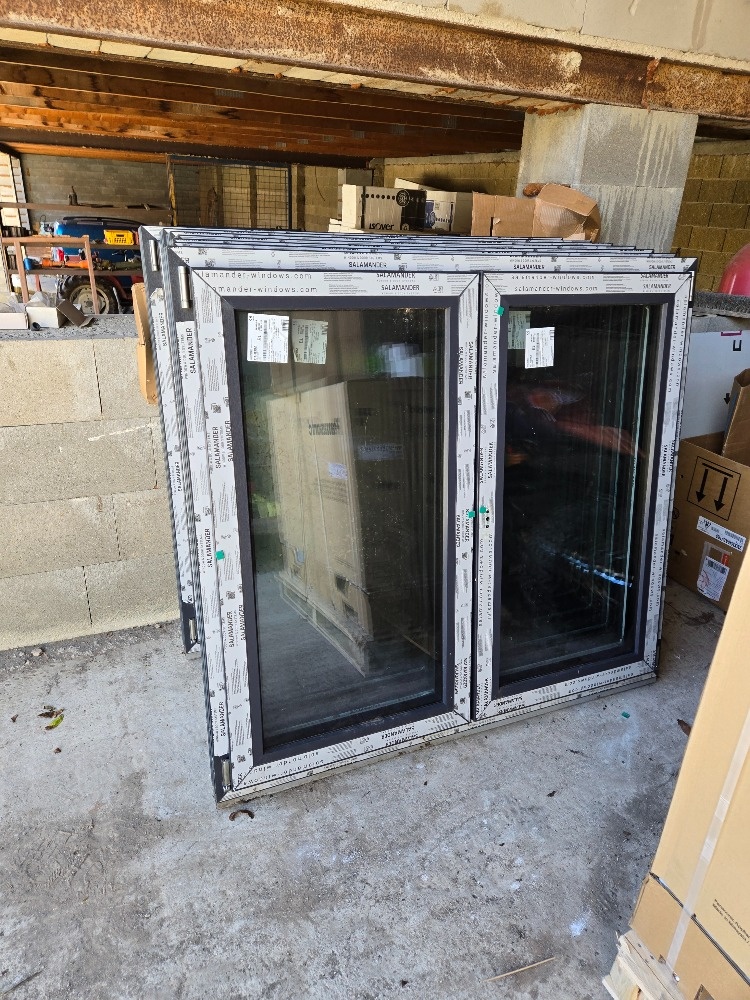 Plastová okna ALFA EVO 1500 × 1400 mm – antracit – TROJSKLO - 2