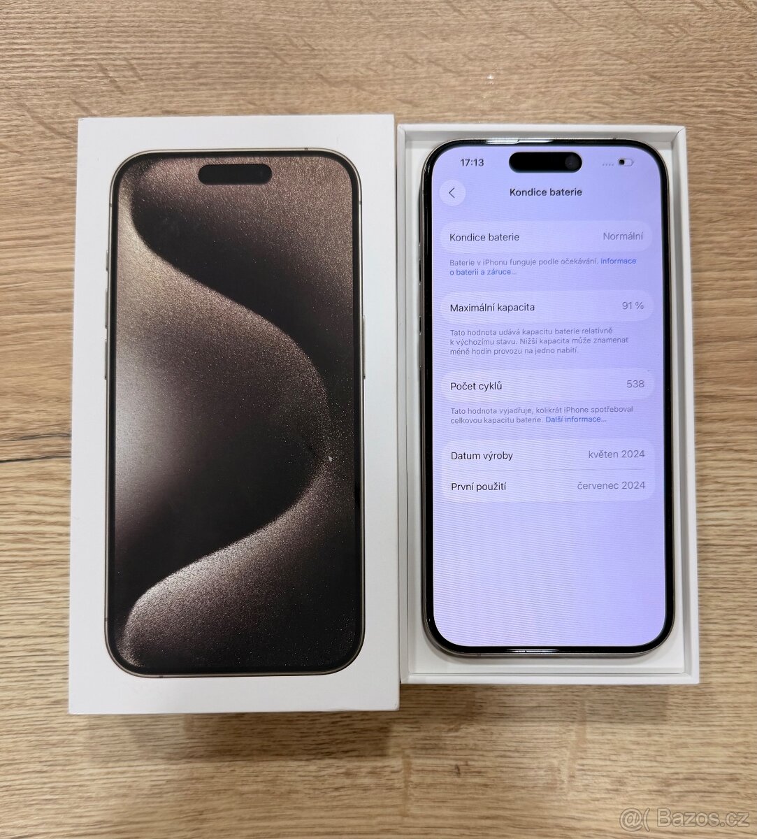 Apple iPhone 15 Pro 128gb - přírodní titan - 2