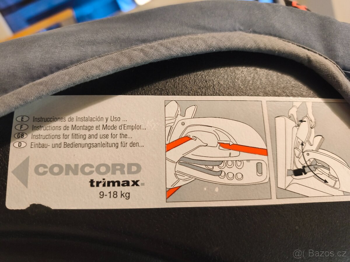 Autosedačka Concord trimax 9-18k kg - 2
